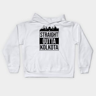 Straight Outta Kolkata West Bengal India Kids Hoodie